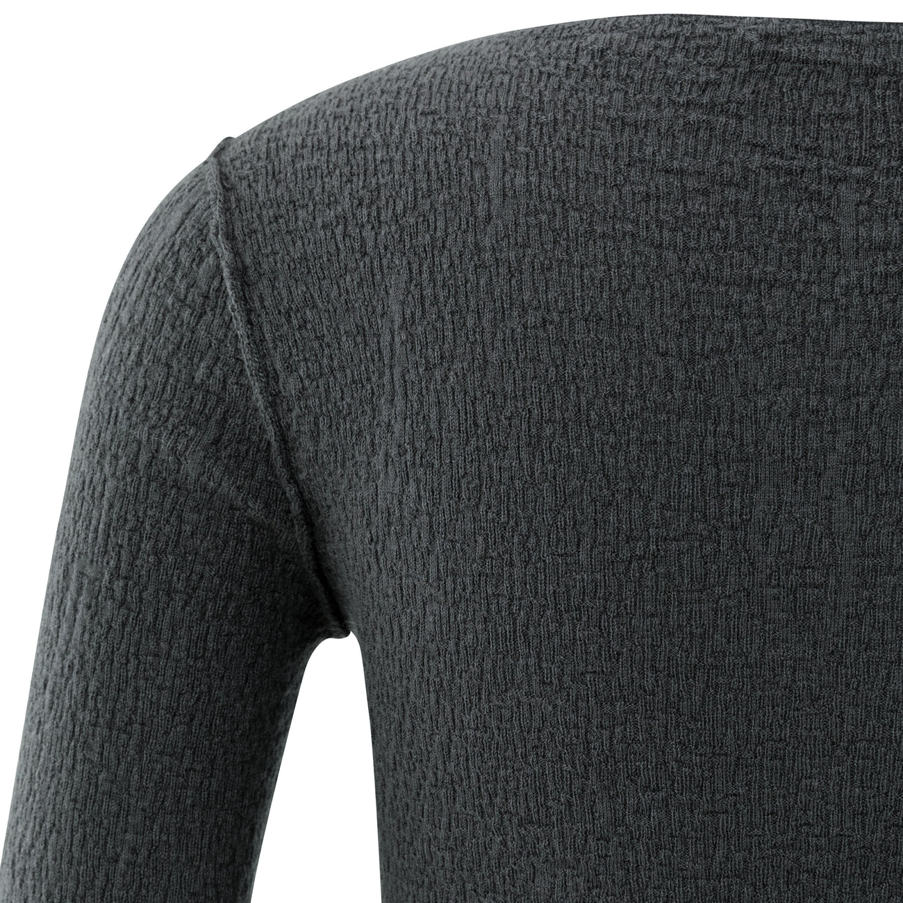 Fine Knitted Top with Texture - Oyster Black
