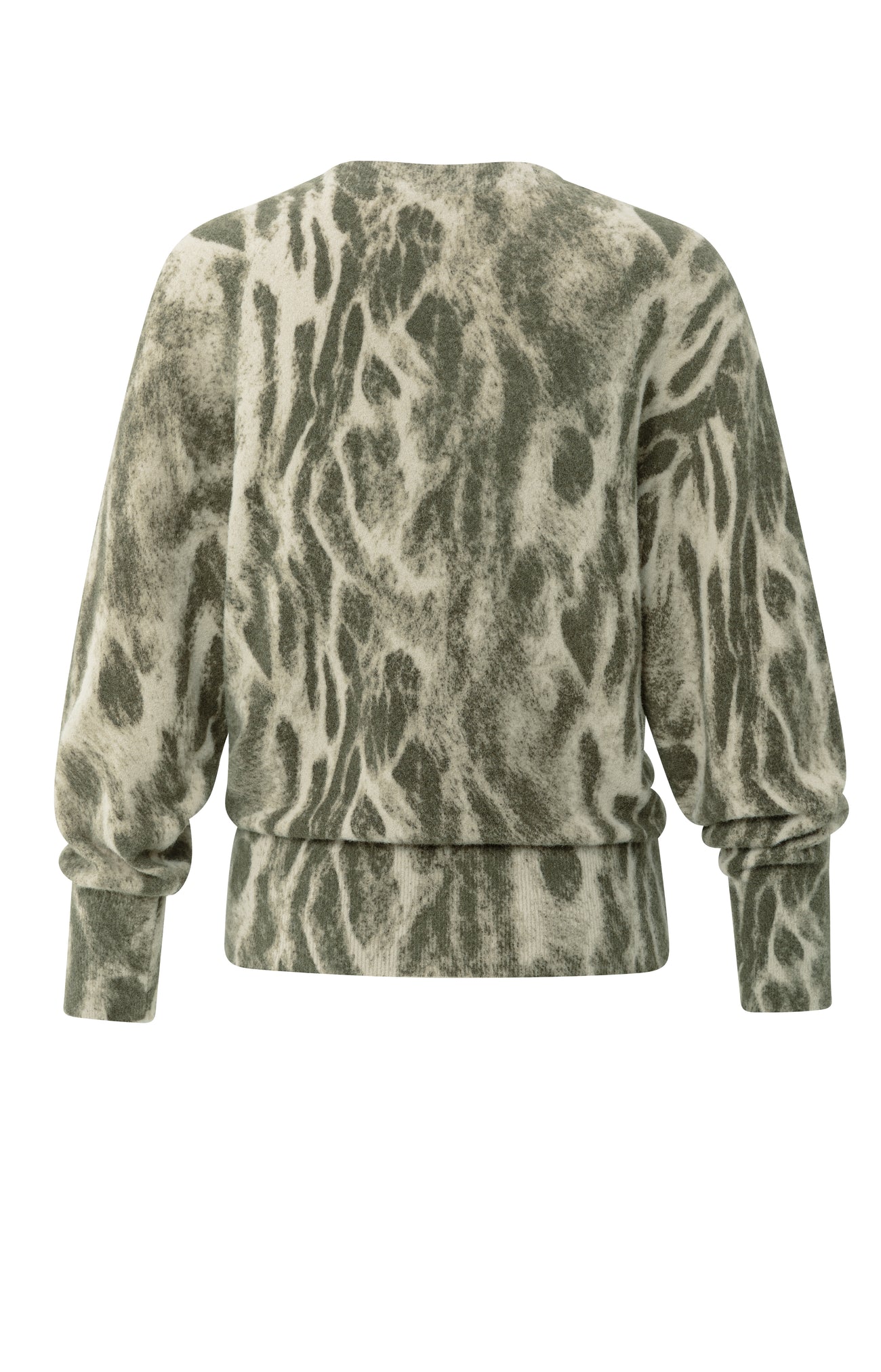 Soft Sweater with an Abstract All-Over Print