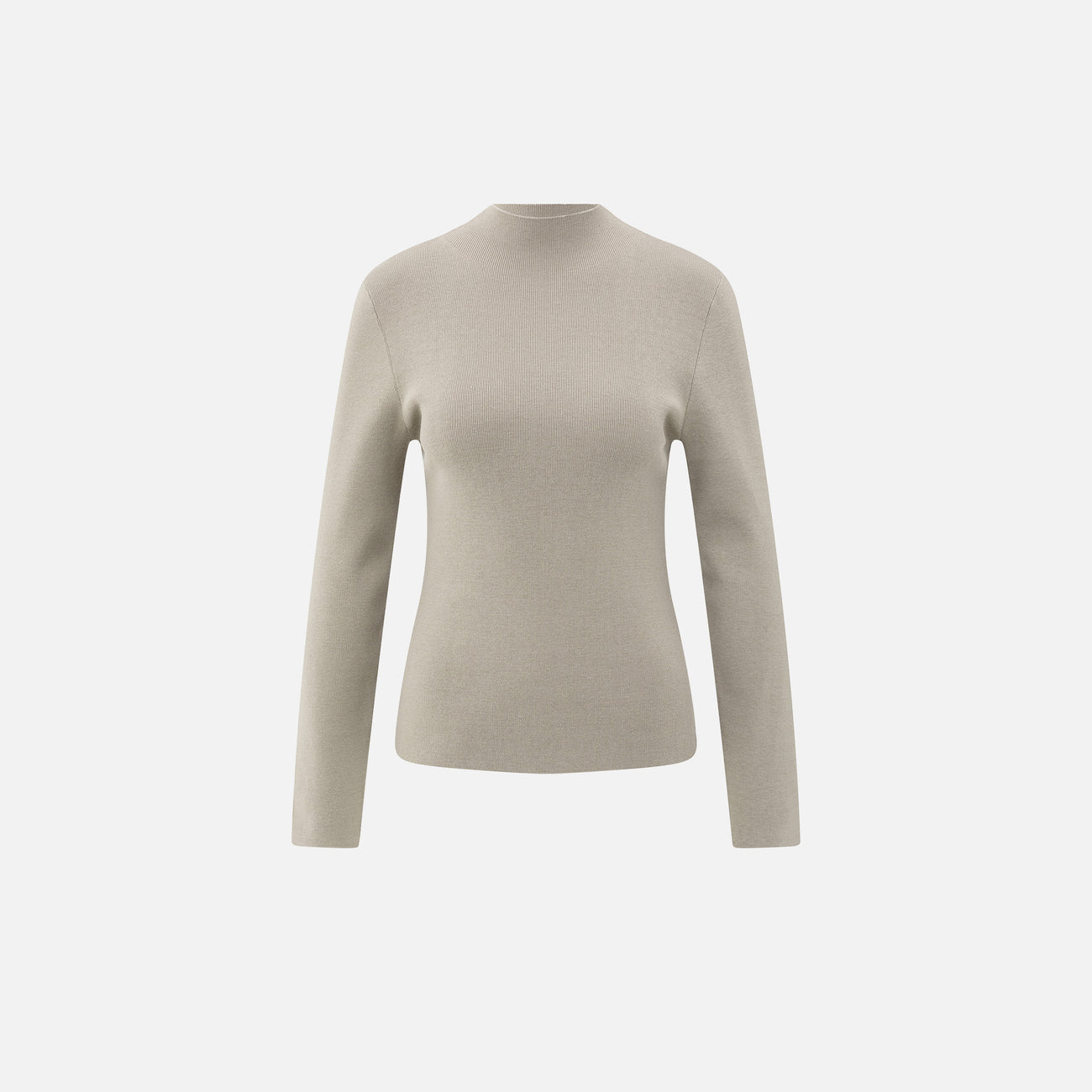 Top with Two-Tone Design - Brownish Grey