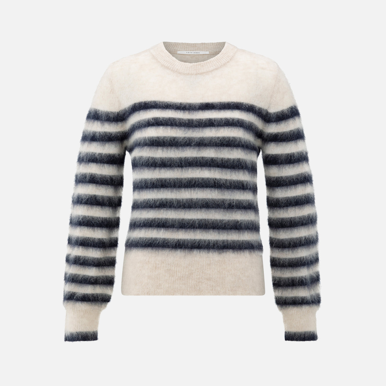 Striped Sweater with Round Neck