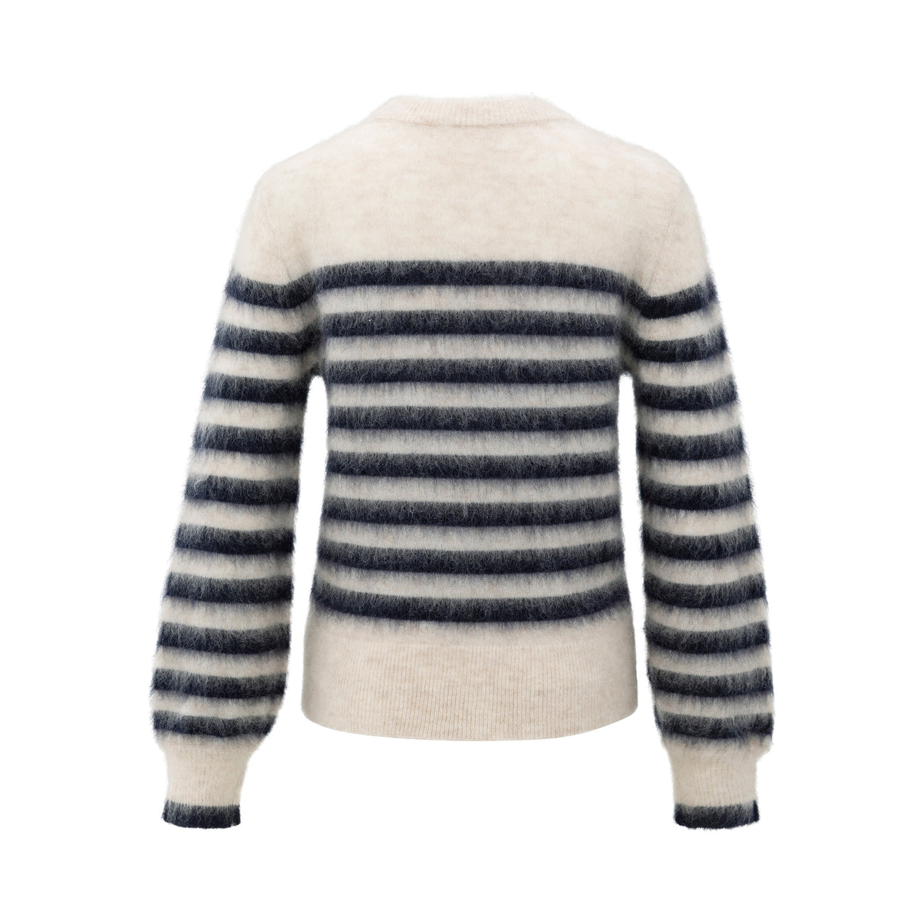 Striped Sweater with Round Neck