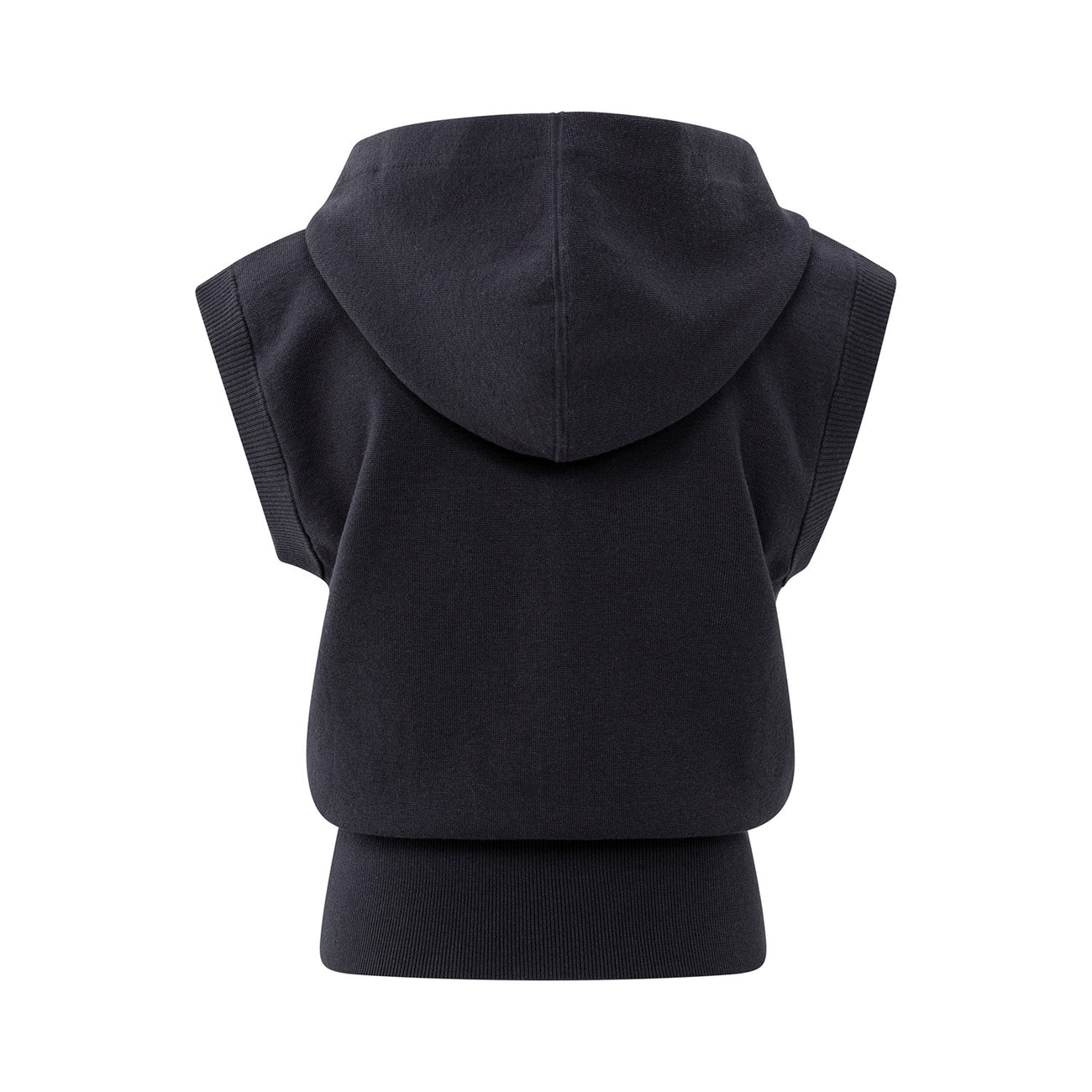Sleeveless Hoodie with Zipper