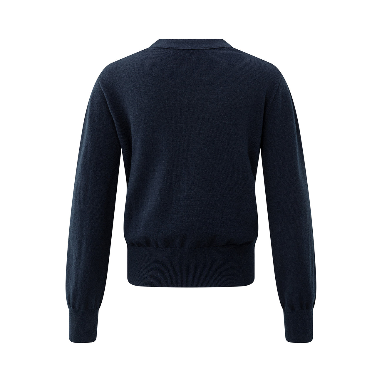 Cardigan with V-Neck & Tie Waist - Inkwell Blue