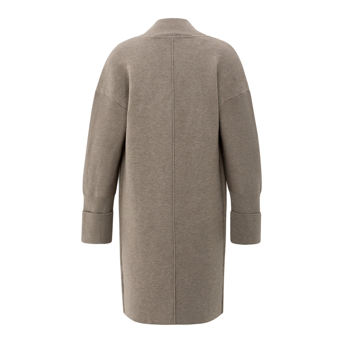 Long Coatigan with Patch Pockets