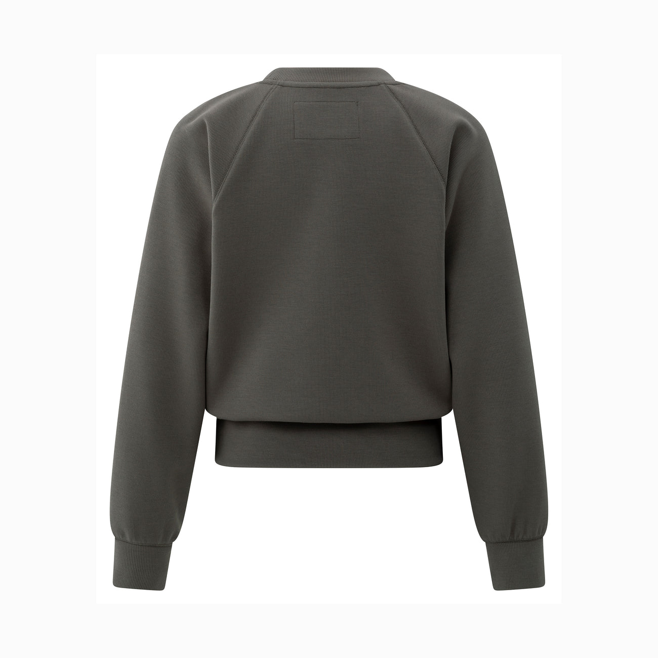 Raglan Sweatshirt with Fine Rib Texture