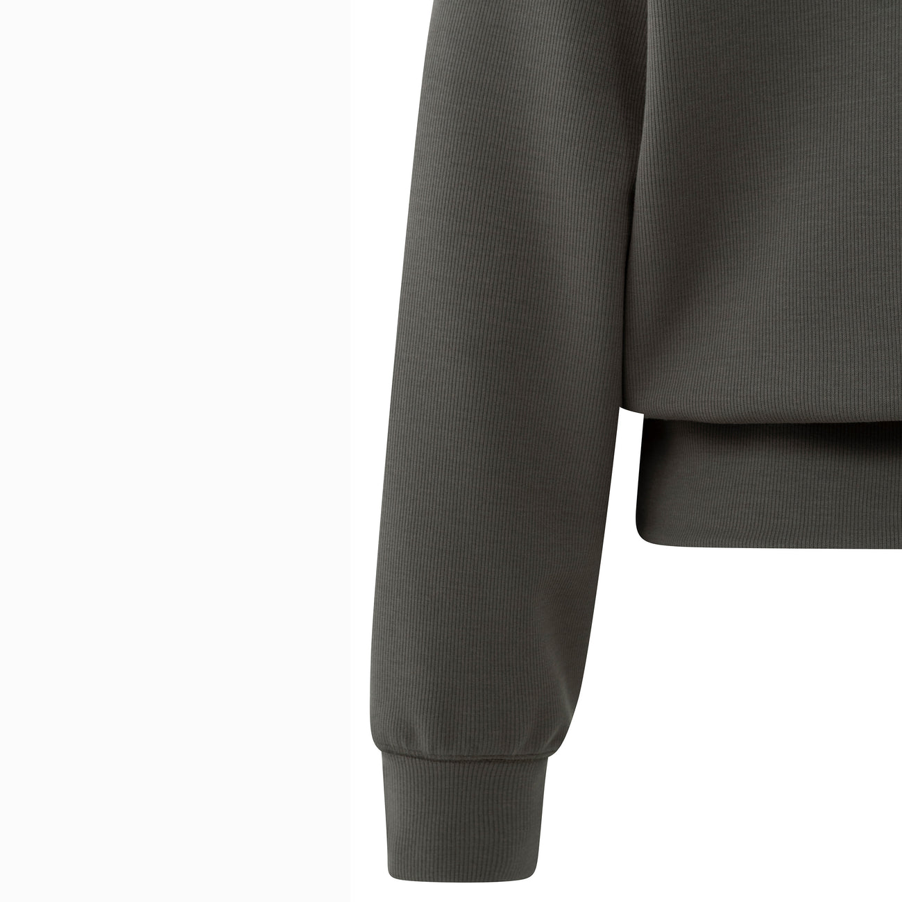 Raglan Sweatshirt with Fine Rib Texture
