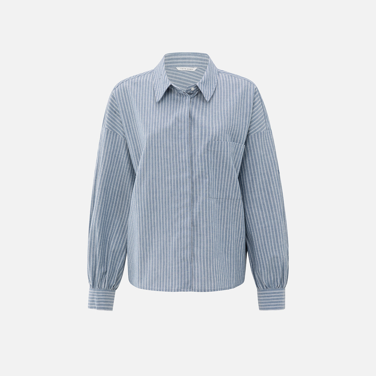 Striped Shirt with Chest Pocket