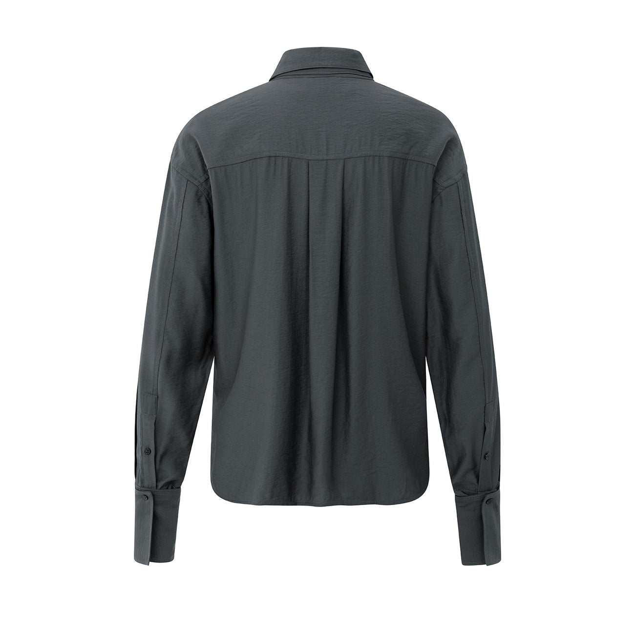 Shirt With Removable Collar - Oyster Black