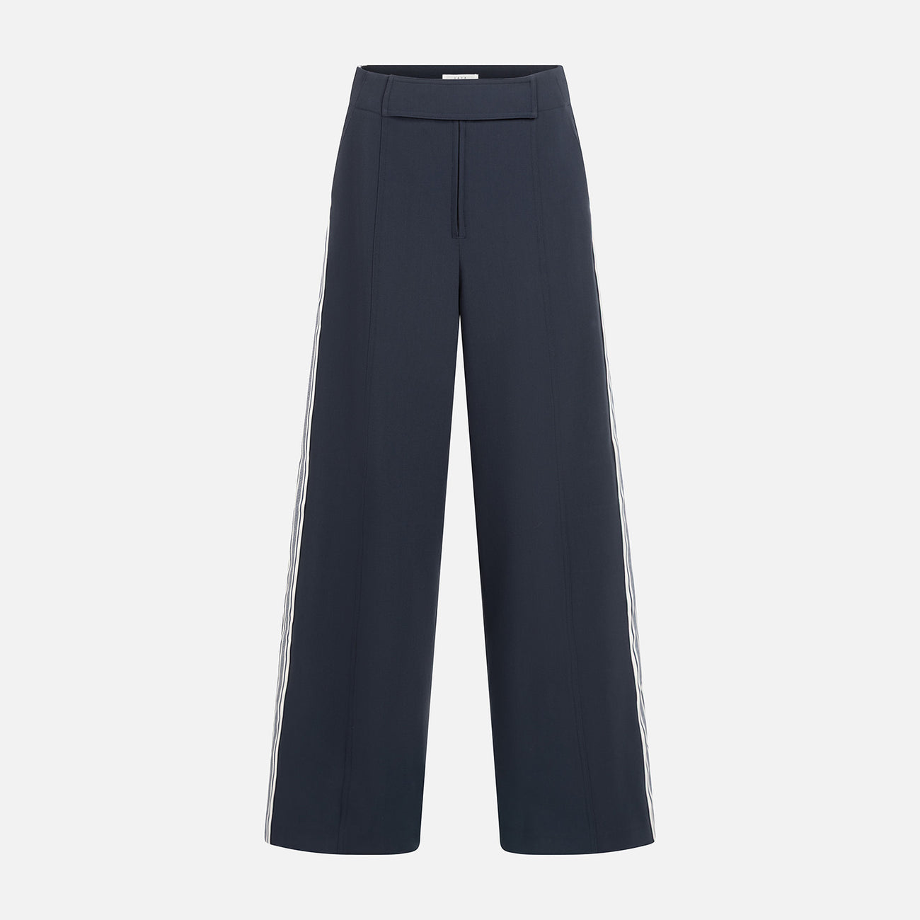 High Waist Trousers with Side Stripes