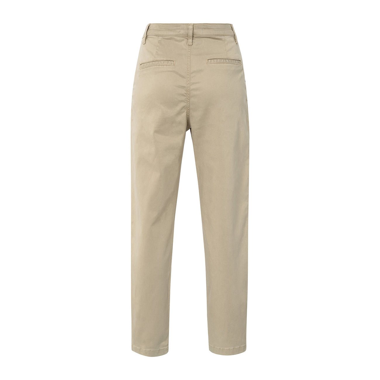 Trousers with Pleats and Chino Pockets - Sand Brown
