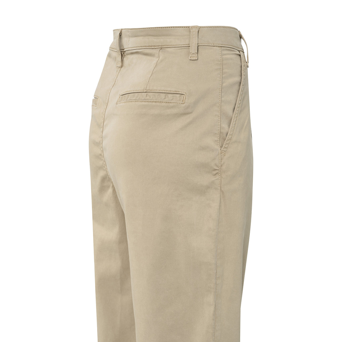 Trousers with Pleats and Chino Pockets - Sand Brown