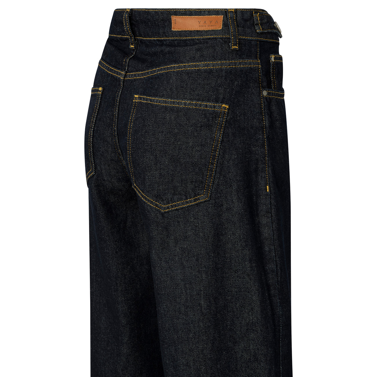 Dark Blue Roll-Up Jeans