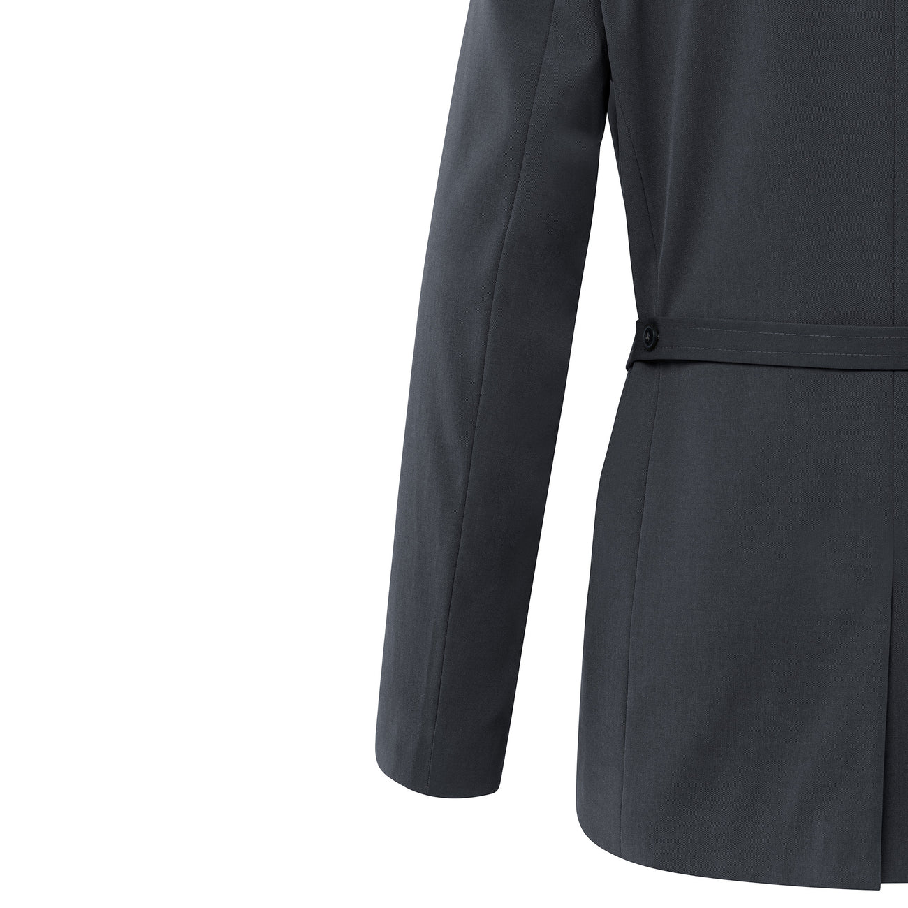 Blazer with Belt & Double-Breasted Closure - Oyster Black