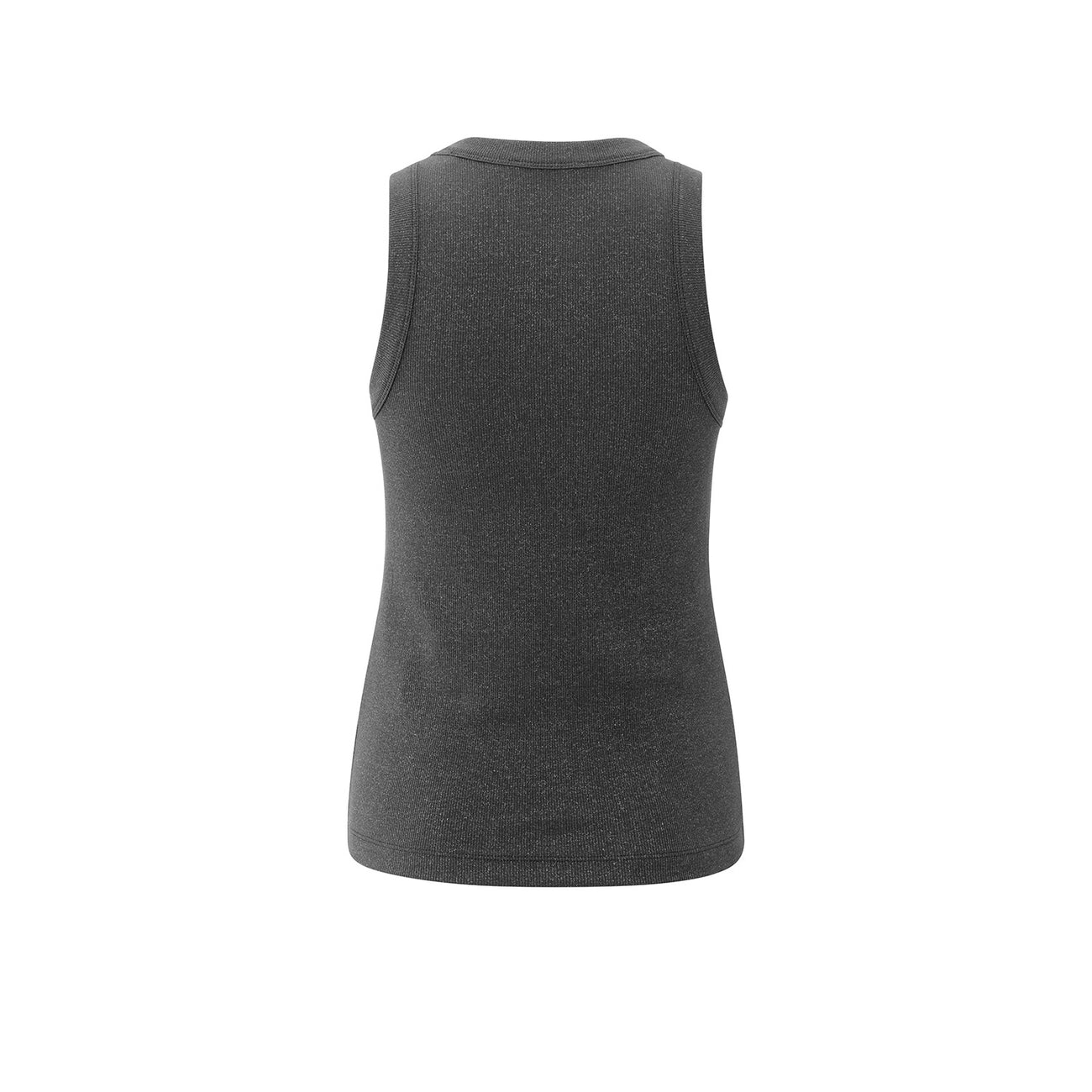 Ribbed Singlet with Subtle Shimmer - Oyster Black