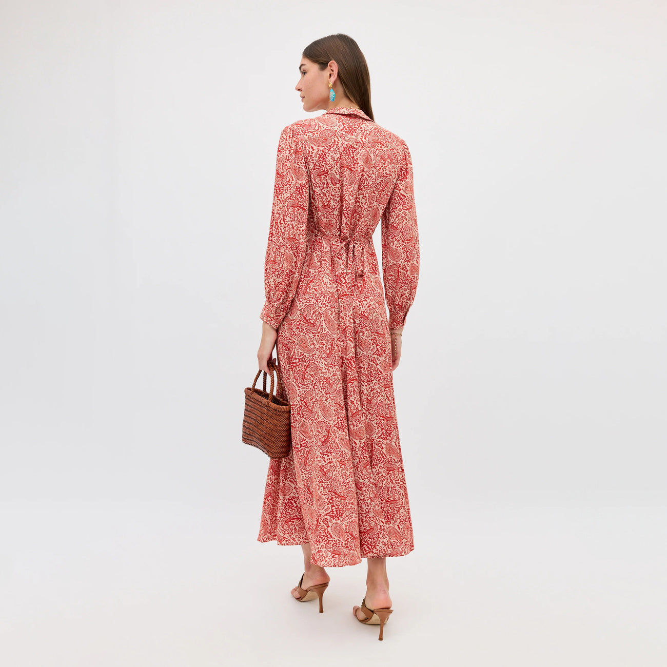 Maddison Dress - Woodcut Gremlin Red