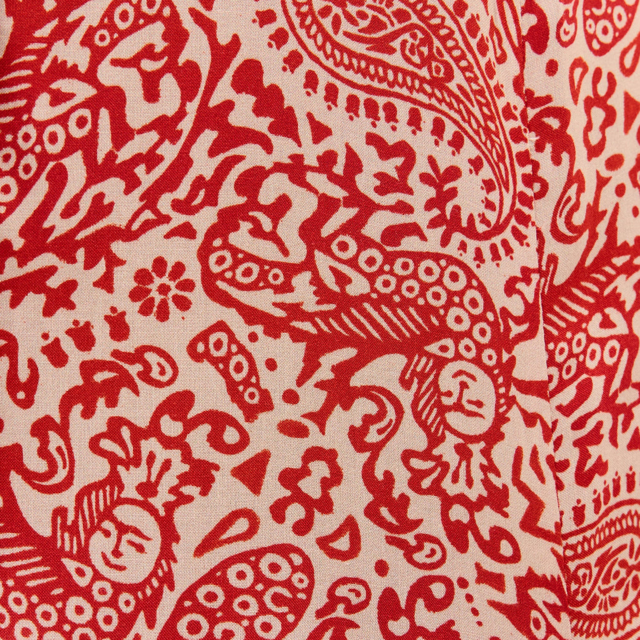 Maddison Dress - Woodcut Gremlin Red
