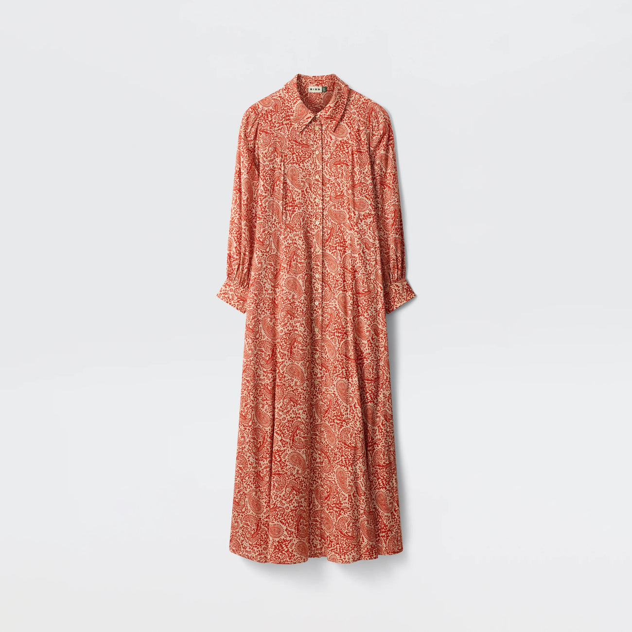 Maddison Dress - Woodcut Gremlin Red