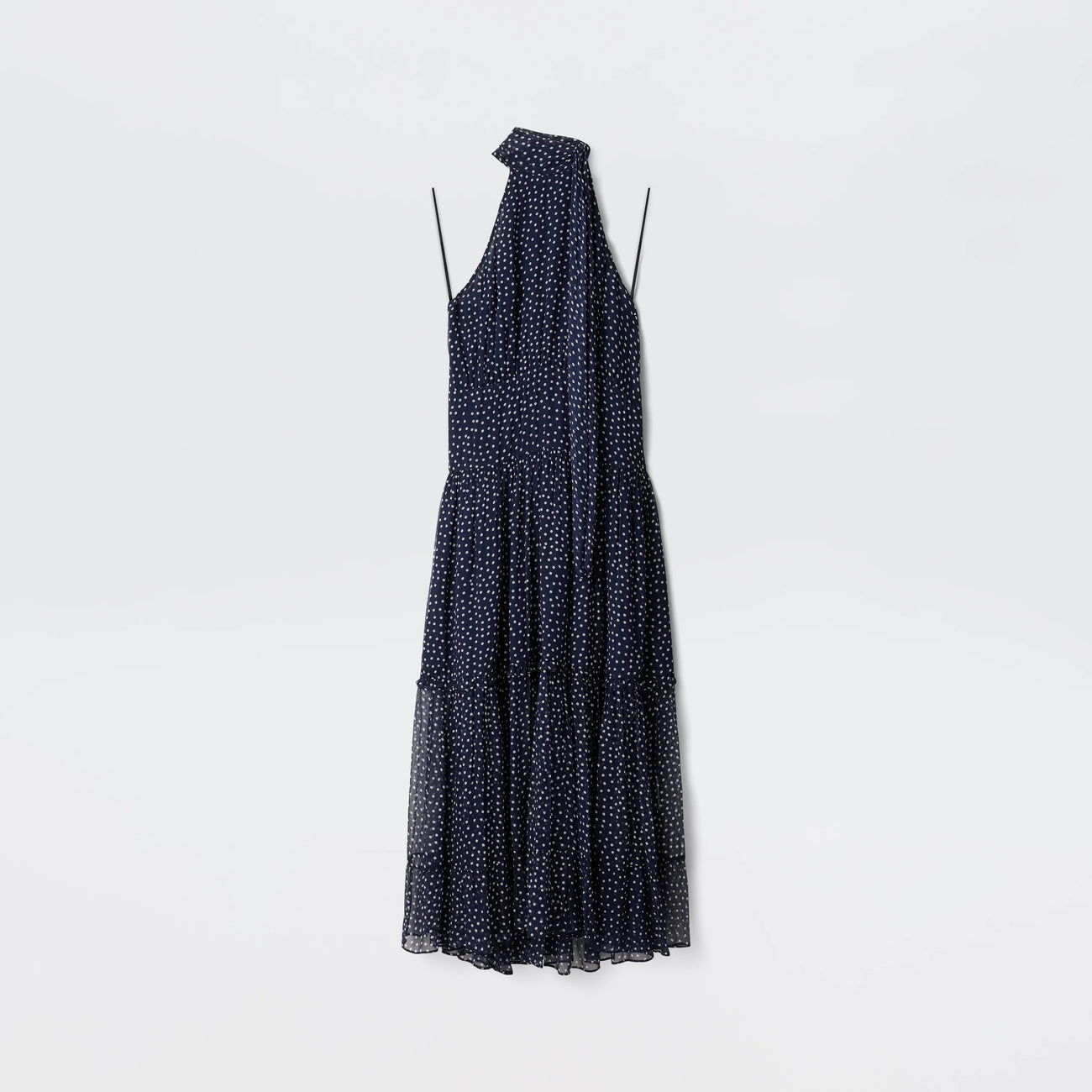Abi Dress - Mini Polka Dot Navy