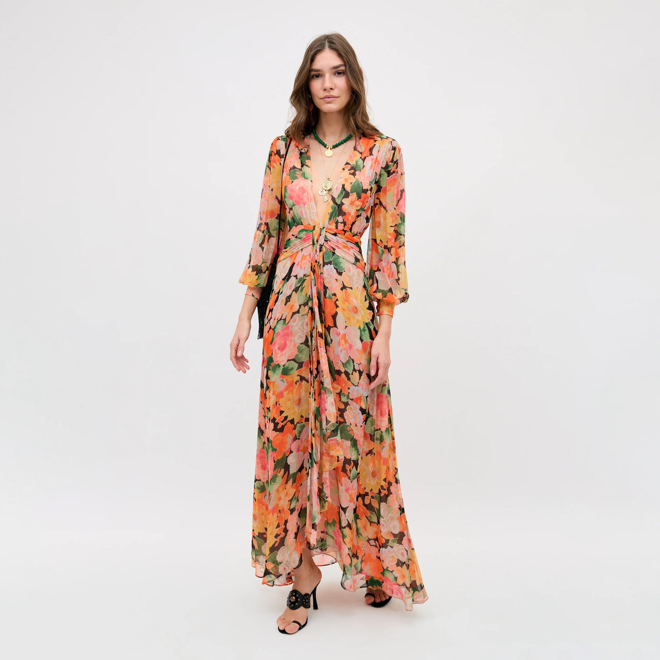 Meera Dress - Chelsea Floral Black