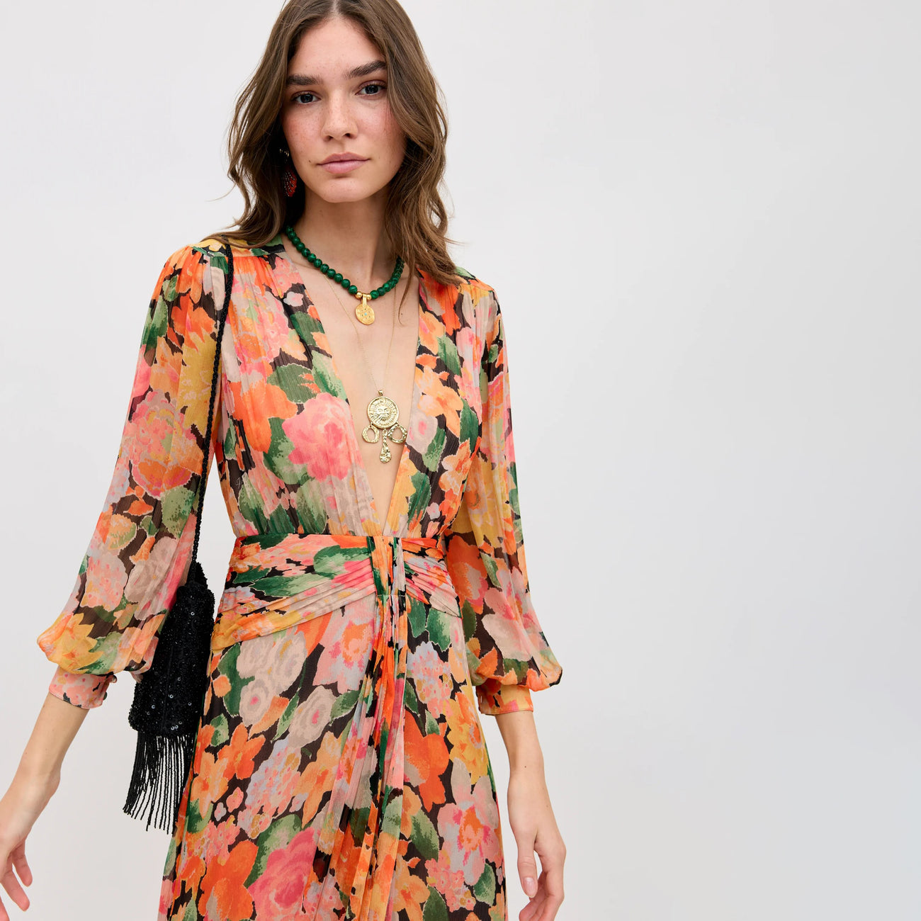 Meera Dress - Chelsea Floral Black