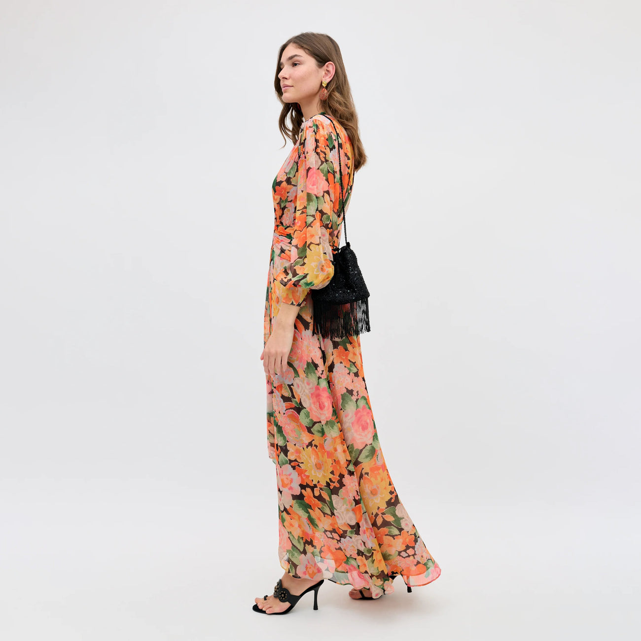 Meera Dress - Chelsea Floral Black