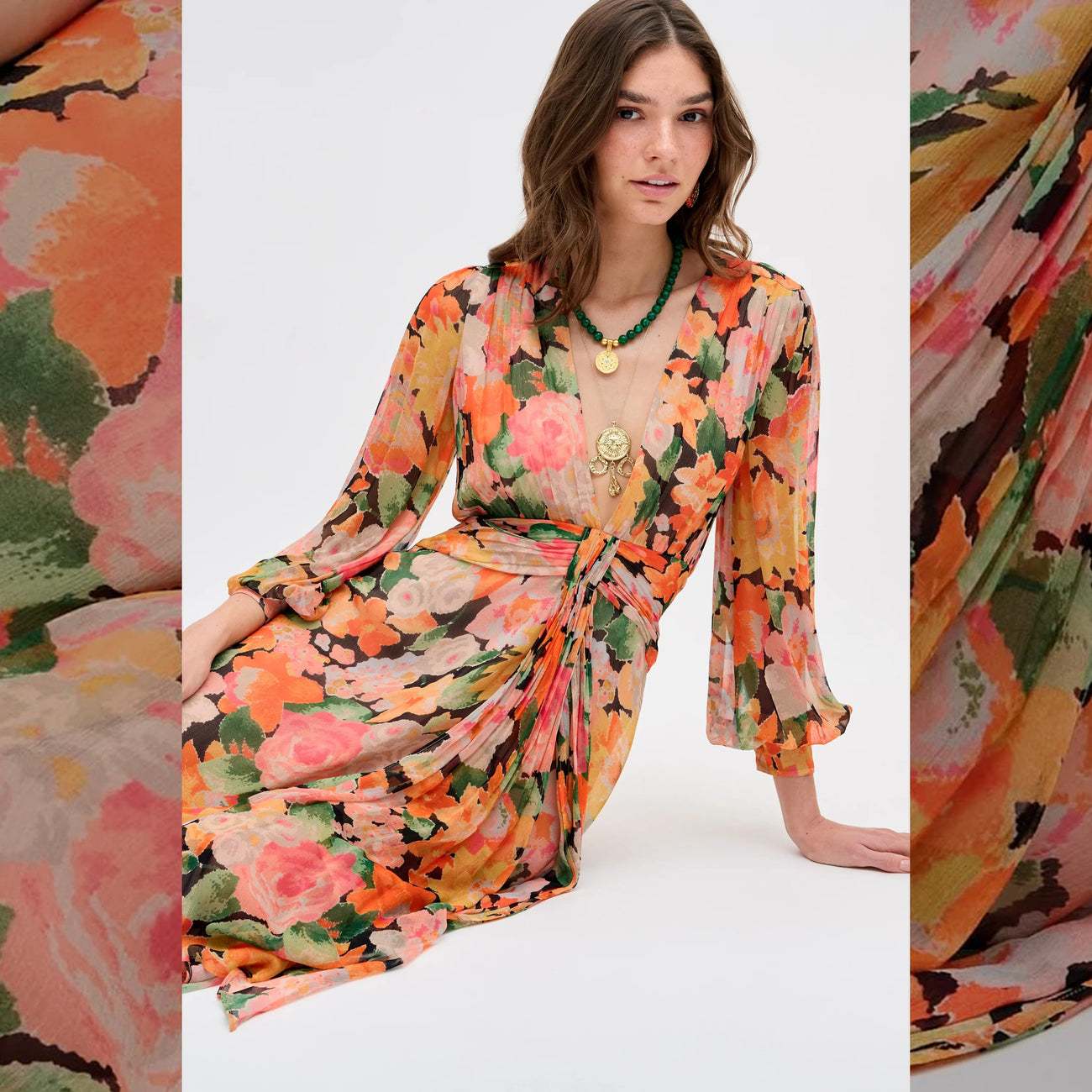 Meera Dress - Chelsea Floral Black
