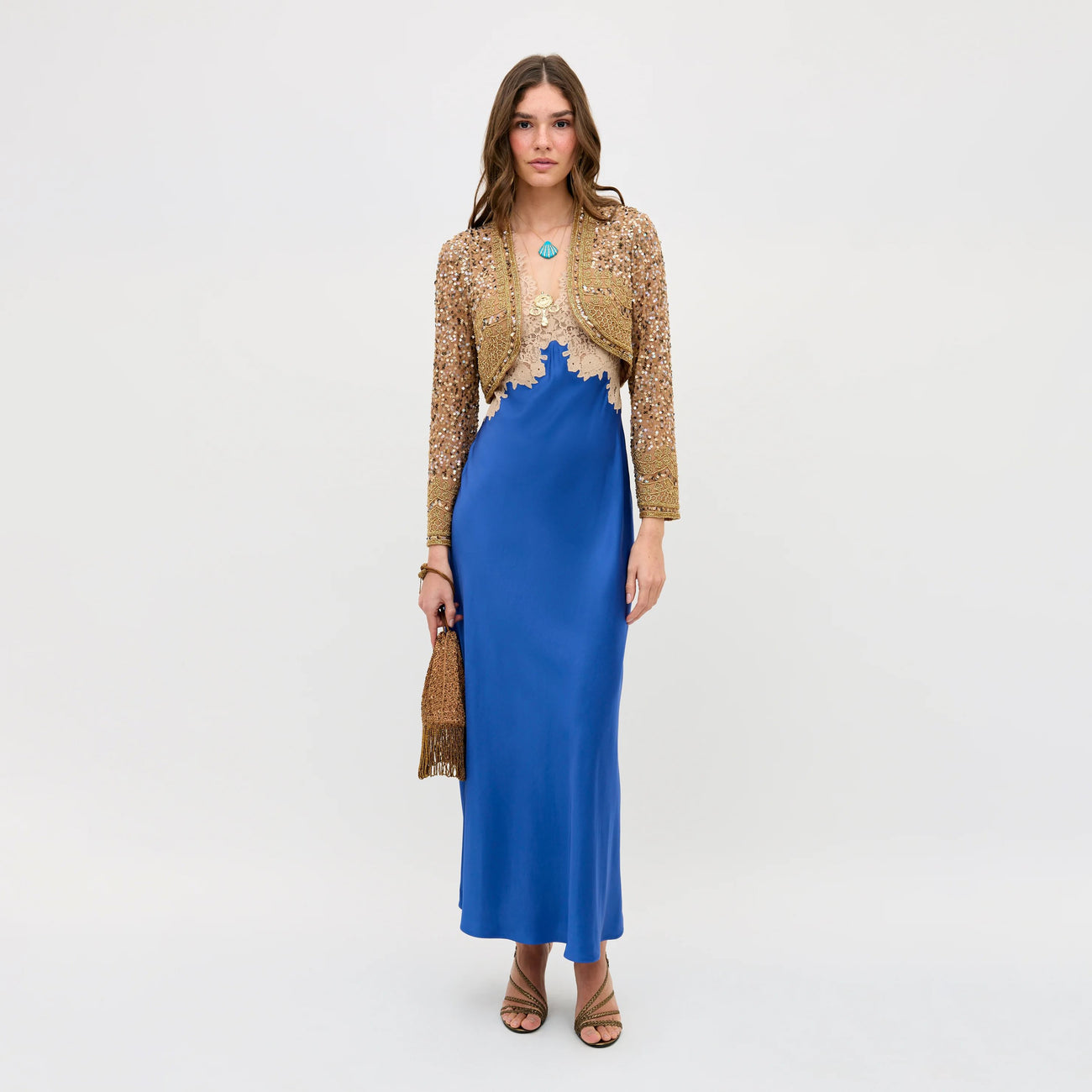 Lysandra Dress - Iris Blue