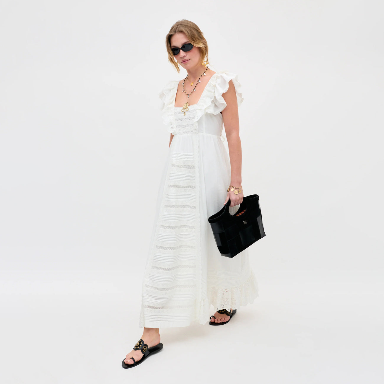 Delaney Dress White