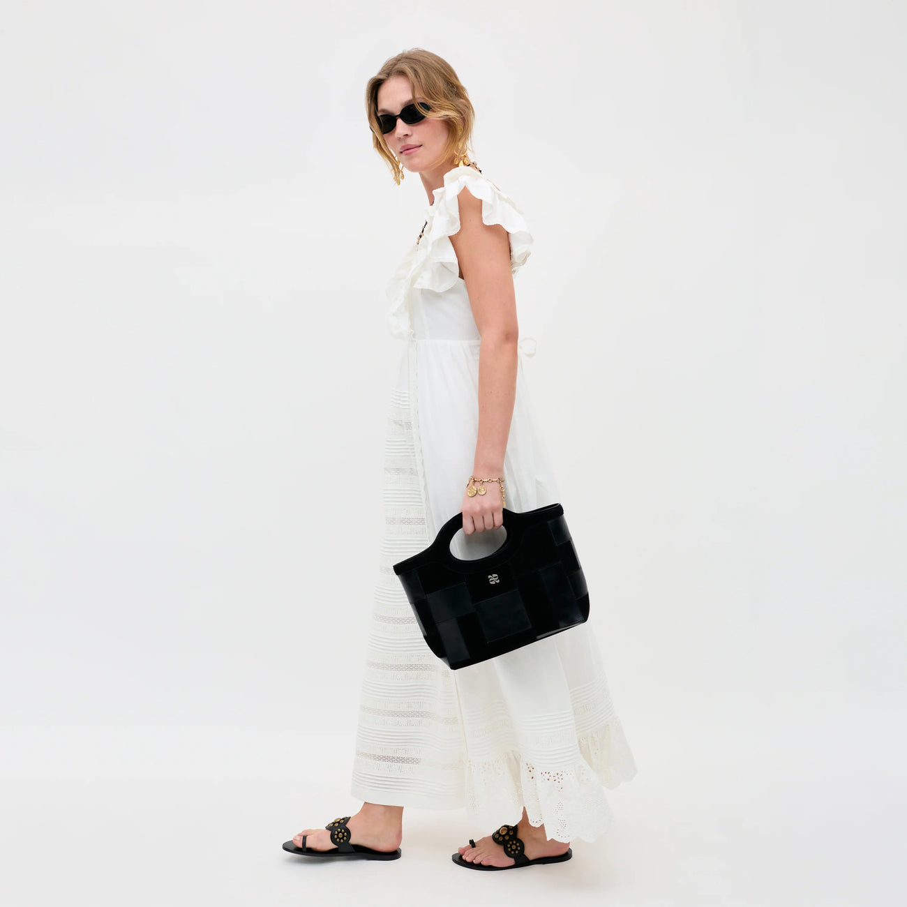 Delaney Dress White