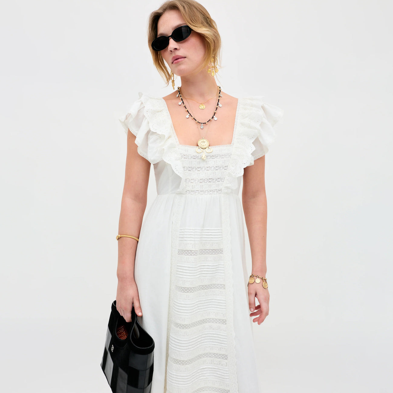 Delaney Dress White