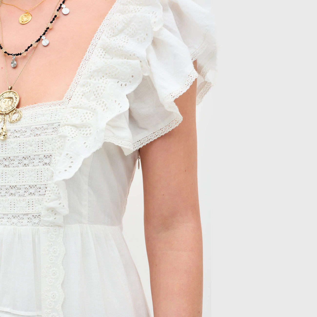 Delaney Dress White