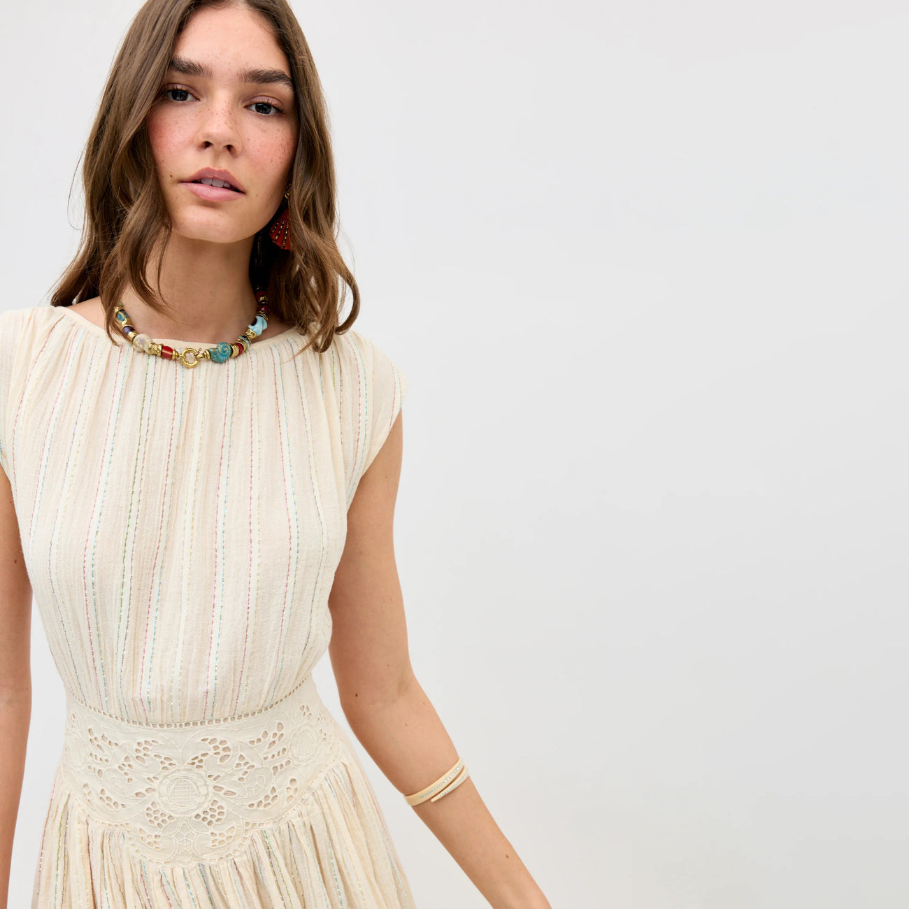Alayah Dress Sienna Lace Embroidery Cream