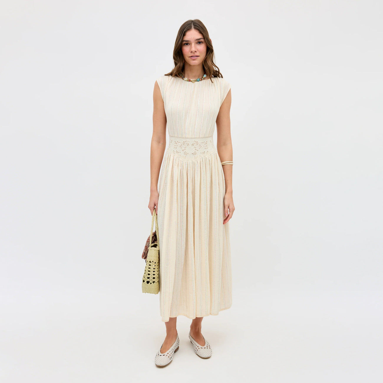 Alayah Dress Sienna Lace Embroidery Cream