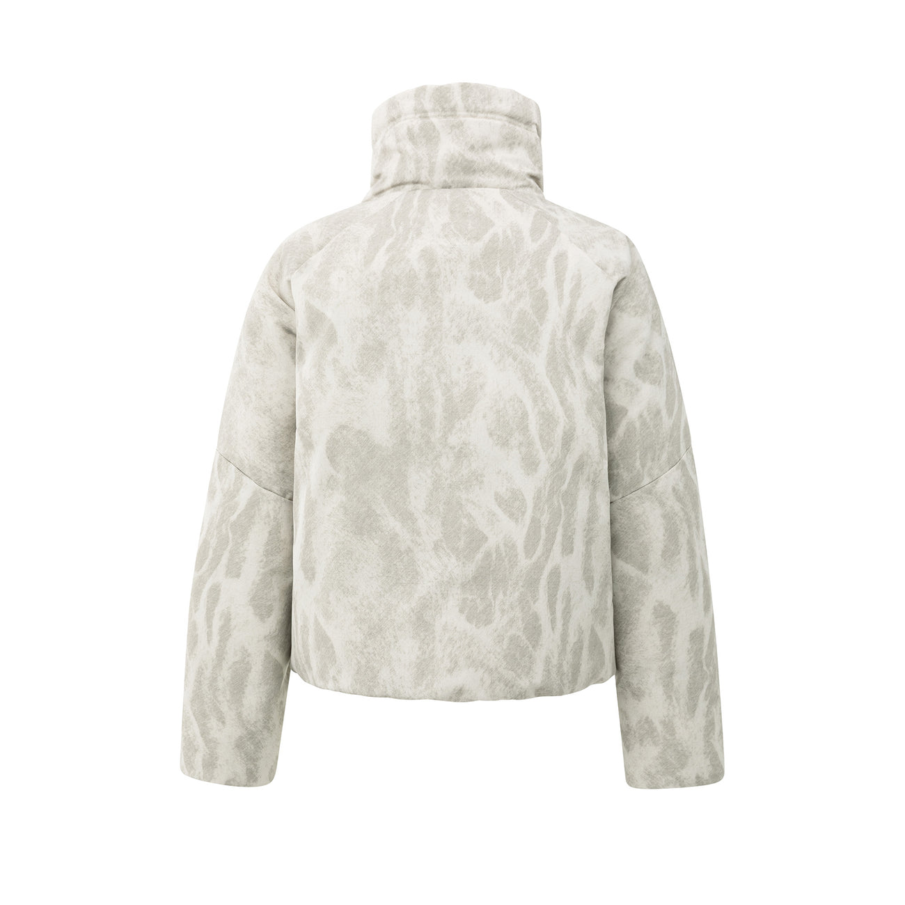 Padded Jacket with Abstract All-Over Print