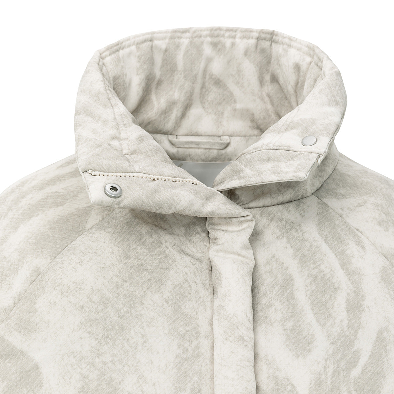 Padded Jacket with Abstract All-Over Print