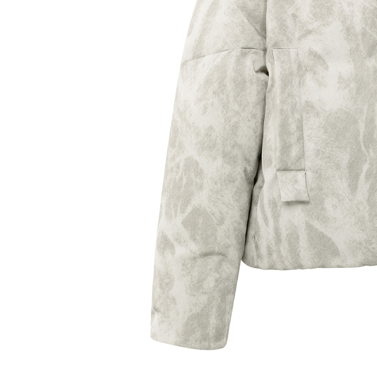 Padded Jacket with Abstract All-Over Print