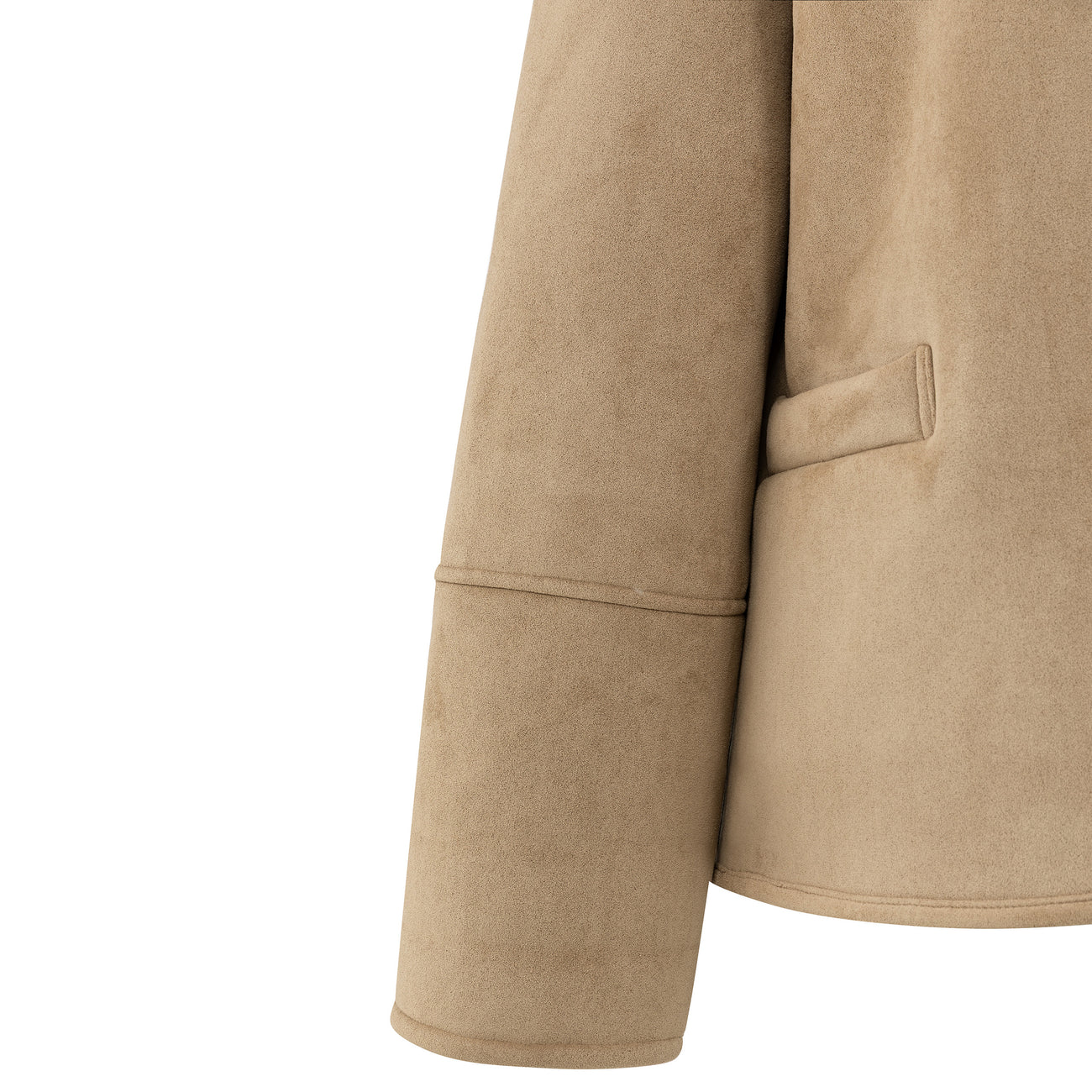 Oversized Lammy Coat with Raglan Sleeves