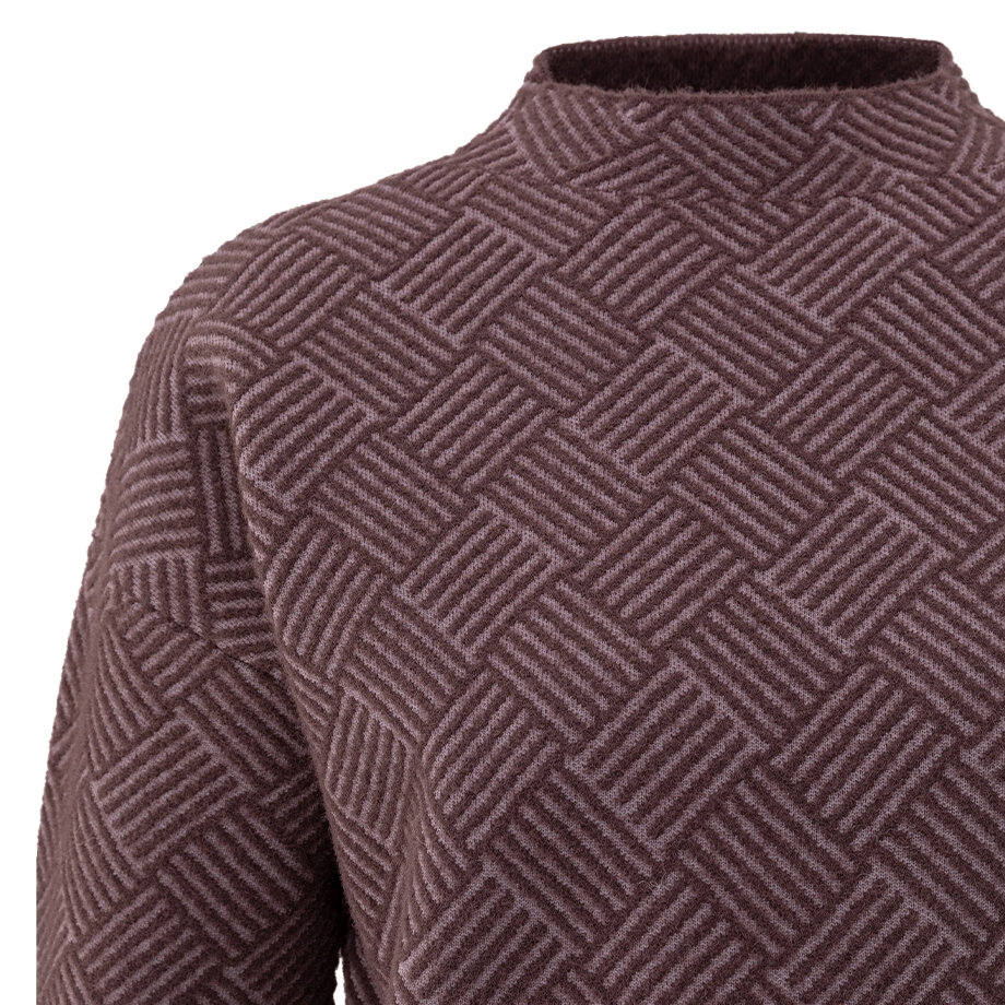 Jacquard Sweater - Fudge Purple
