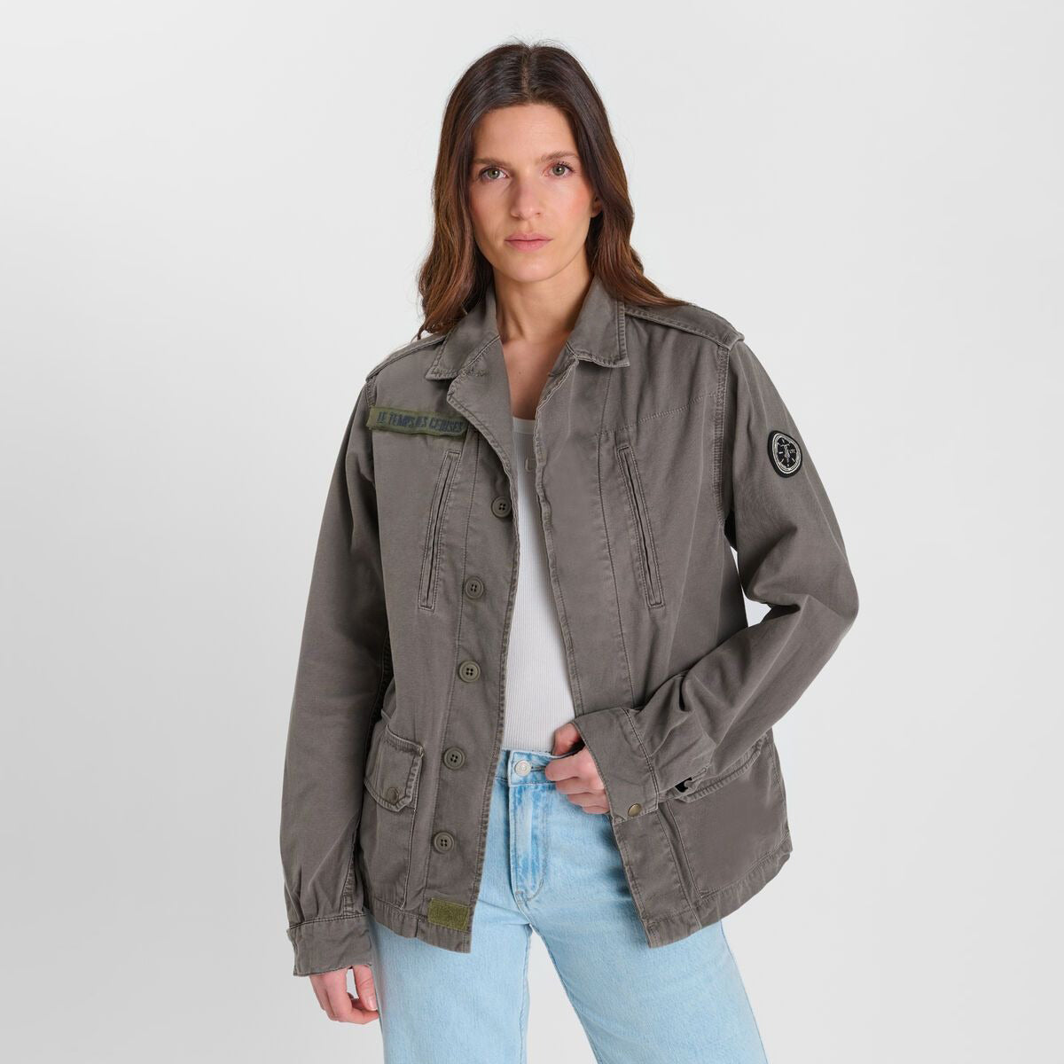 Unisex Military Khaki Jacket