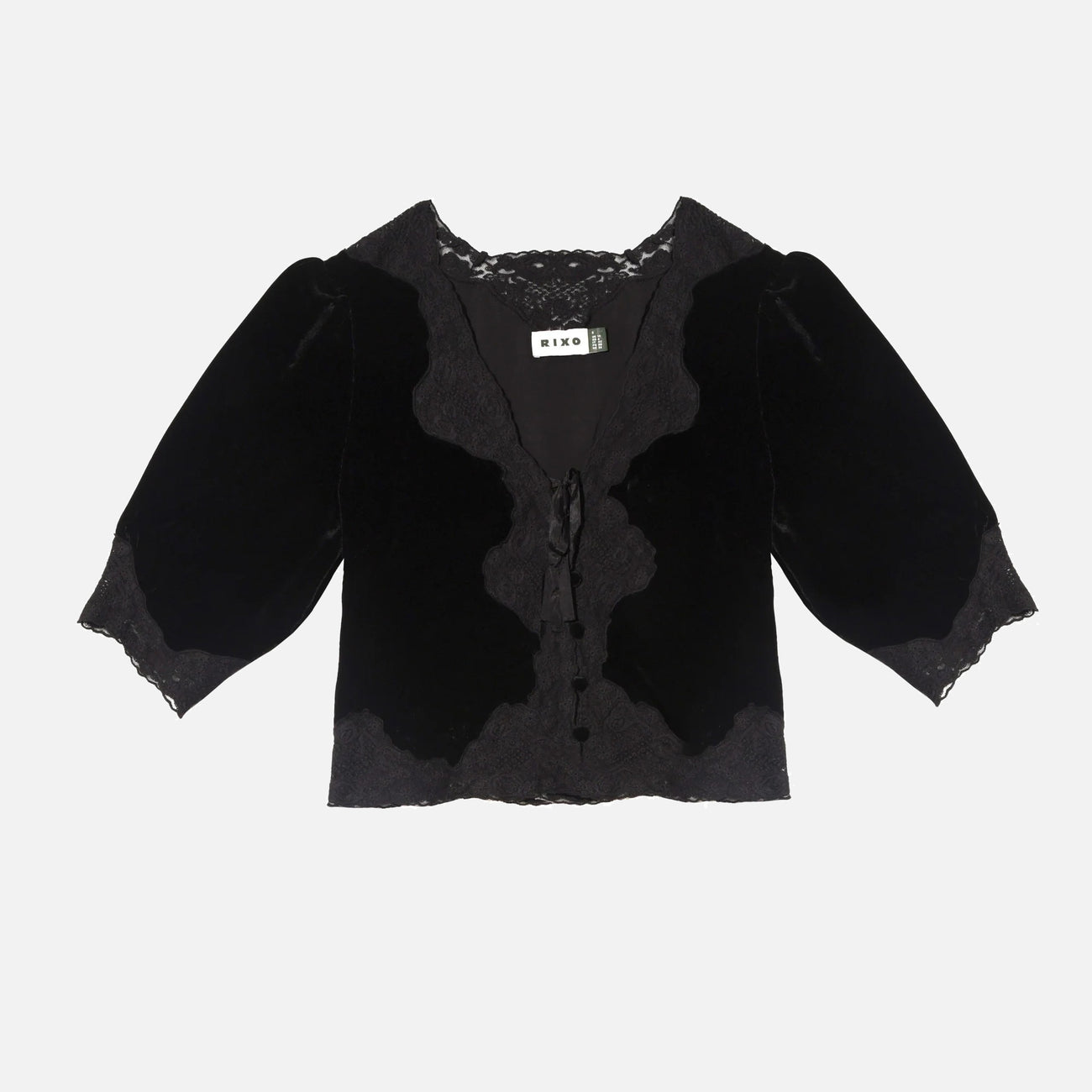 Ursula Velvet Top - Black