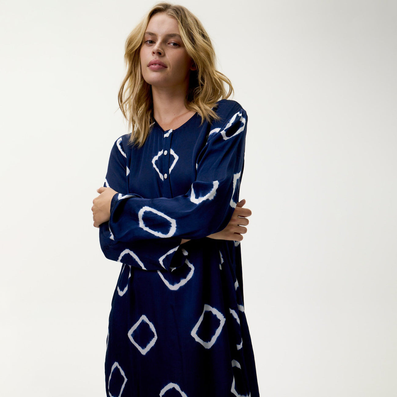Llew Maxi Dress - Atlas Navy