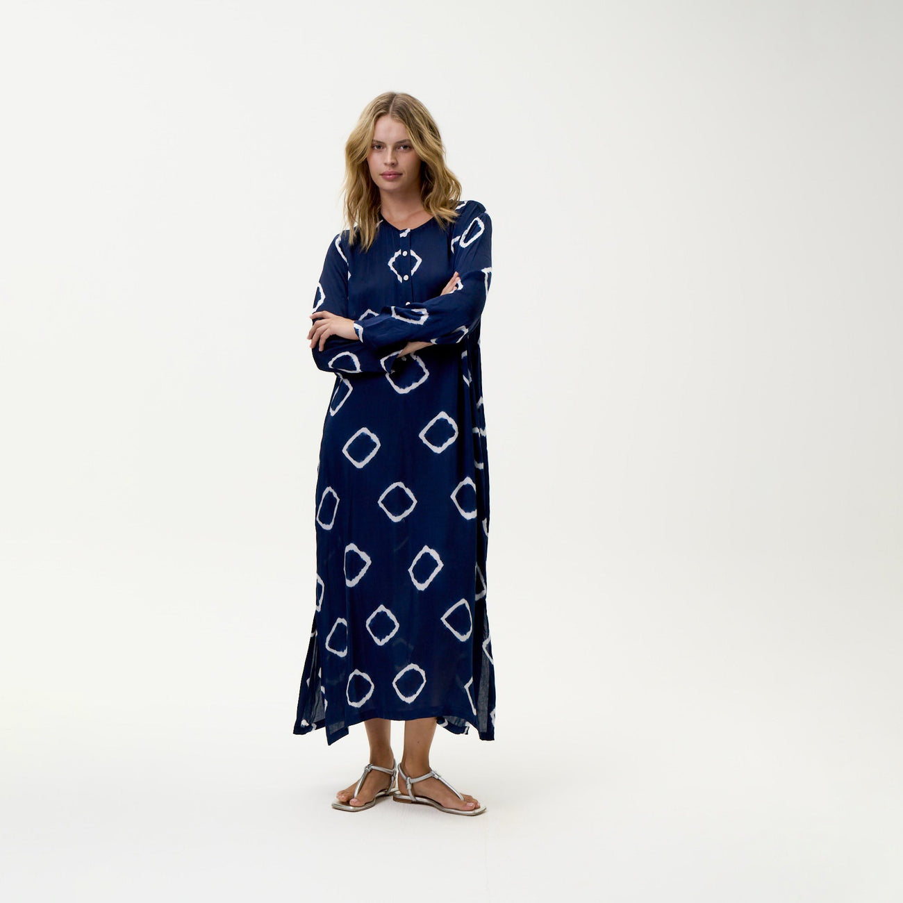 Llew Maxi Dress - Atlas Navy