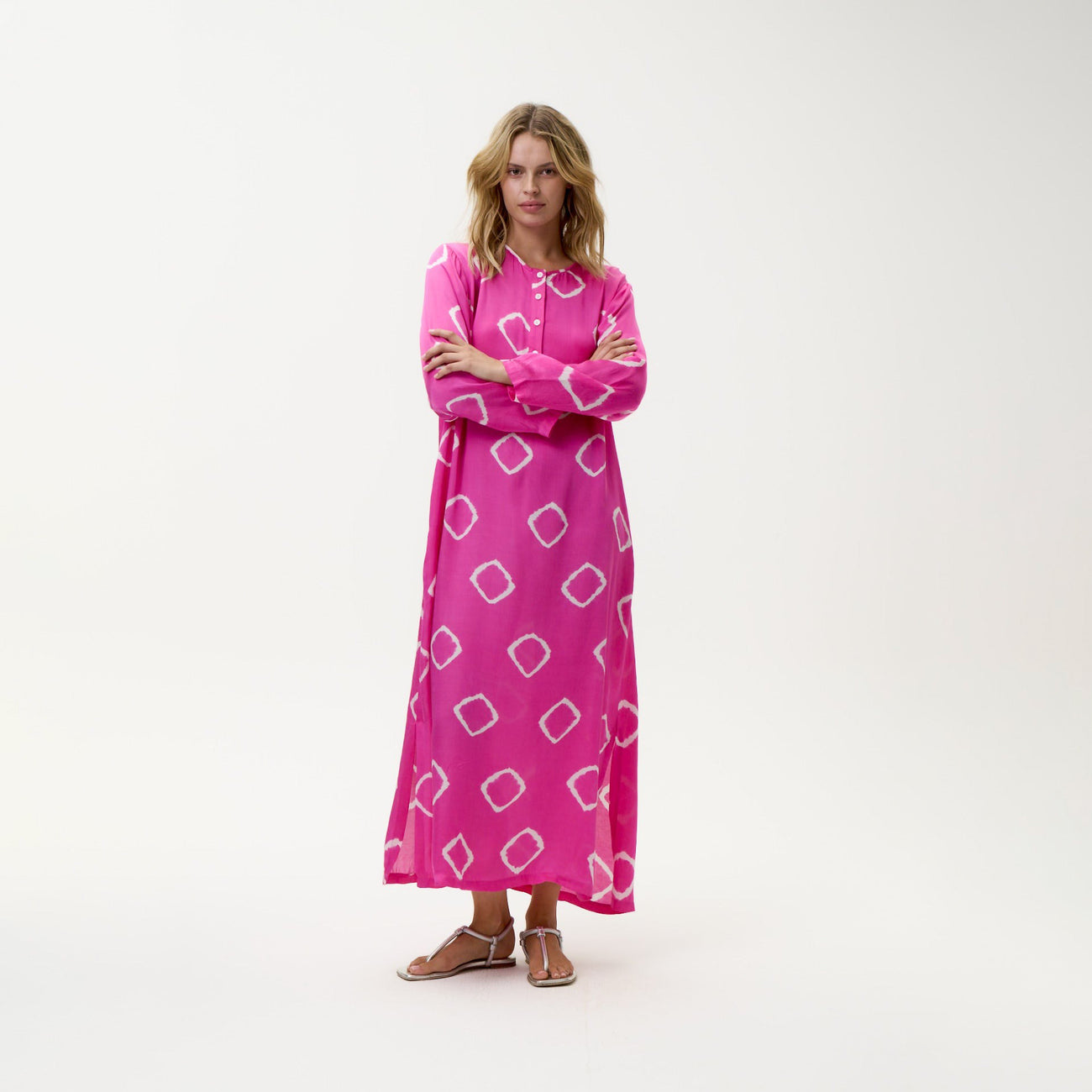 Llew Maxi Dress - Atlas Hot Pink