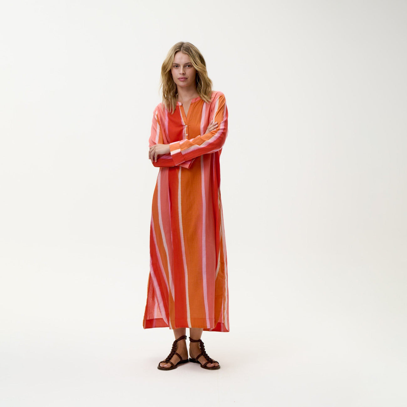 Bazaar Dress - Sunset Moroccan Stripe