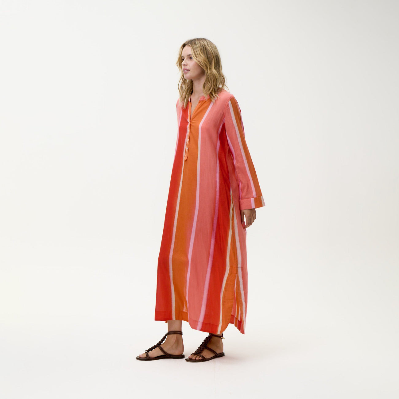 Bazaar Dress - Sunset Moroccan Stripe