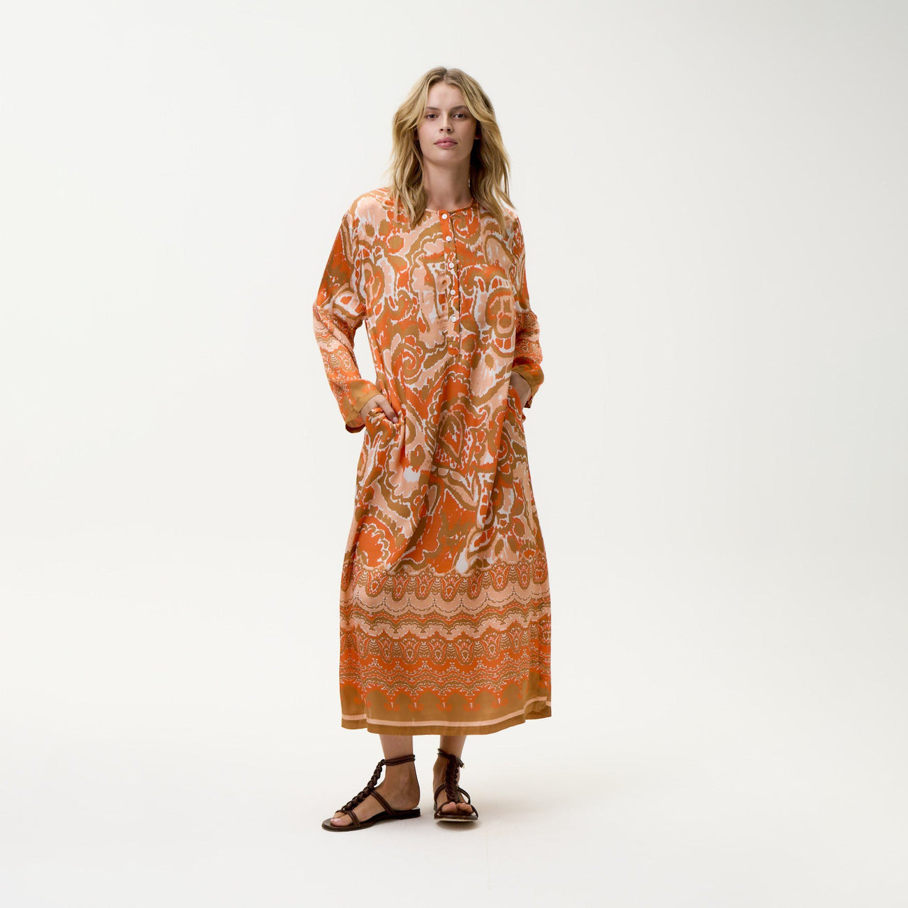 Llew Maxi Dress - Valencia Mandarin