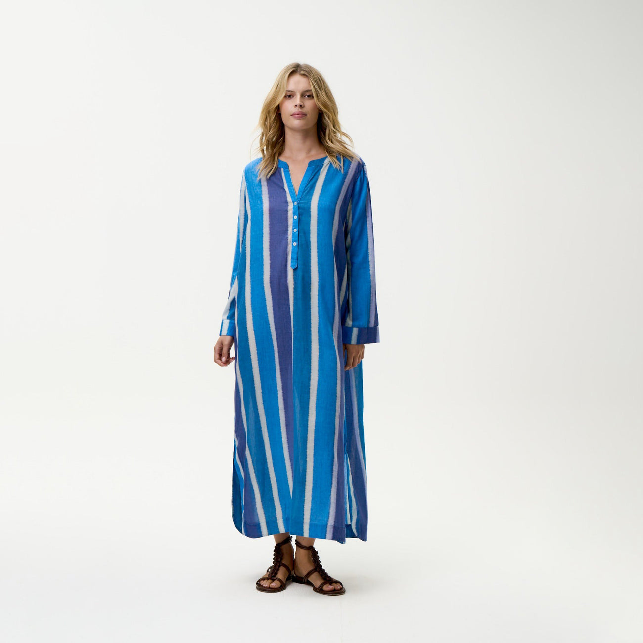 Bazaar Dress - Moroccan Stripe Blue