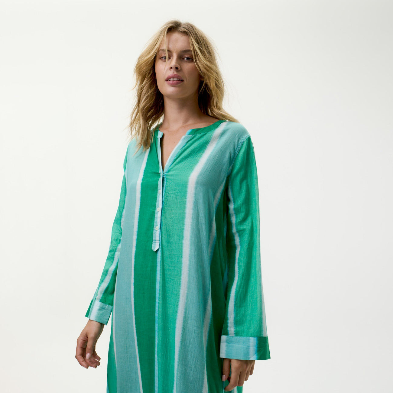 Bazaar Dress - Moroccan Stripe Green