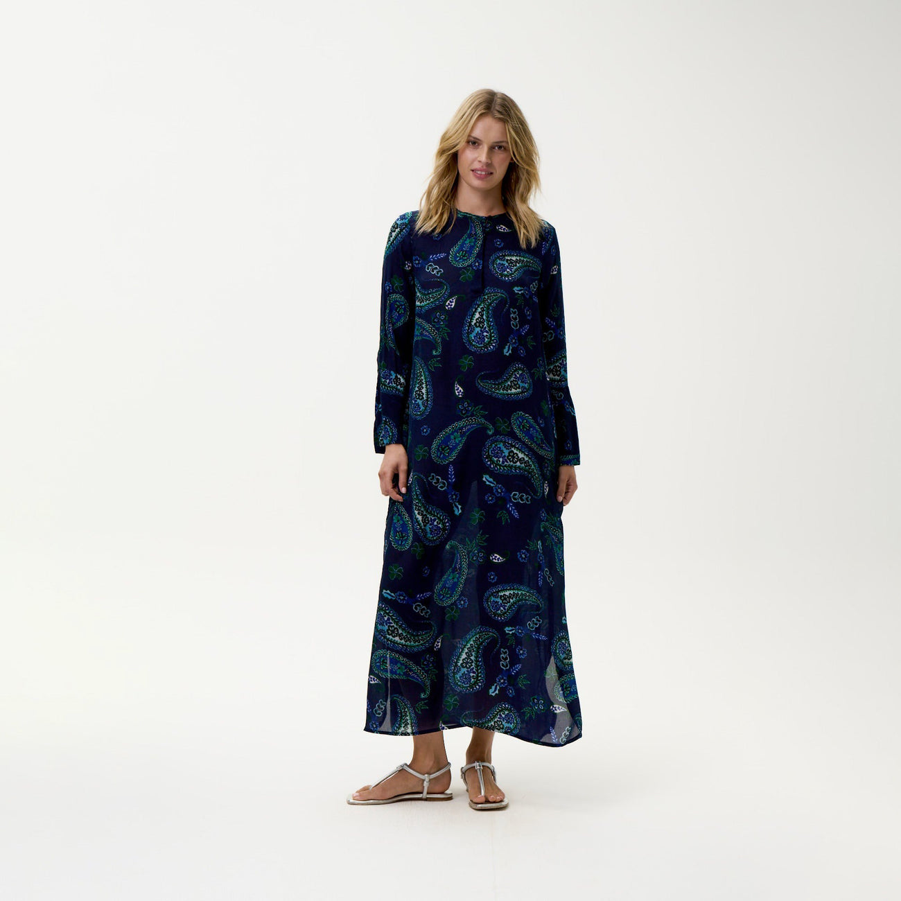 Long Genie Hanalei Bay Viscose - Navy Paisley
