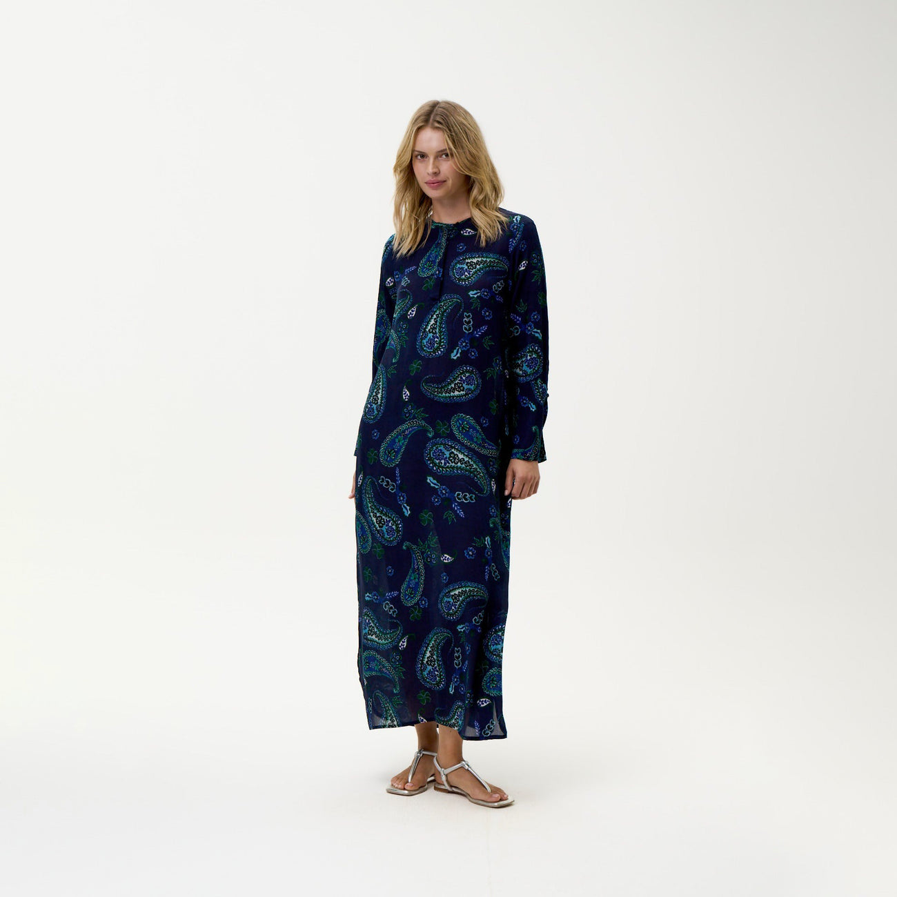 Long Genie Hanalei Bay Viscose - Navy Paisley